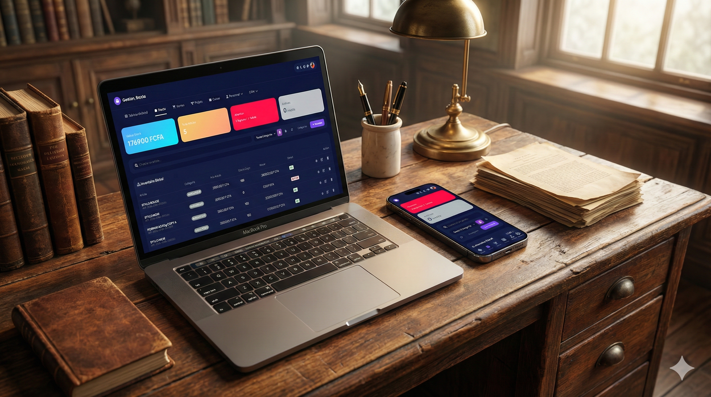 Interface Gestion Stocks